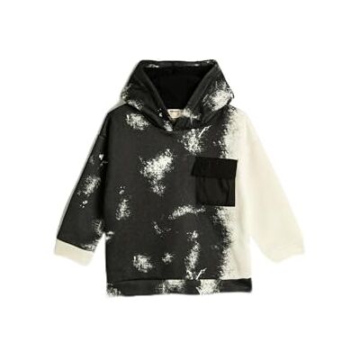 Koton Sweat-shirt imprimé couleur dégradé, Noir Design (9d9), 6-7 ans Koton Sweat-shirt imprimé couleur dégradé, Noir Design (9d9), 6-7 ans