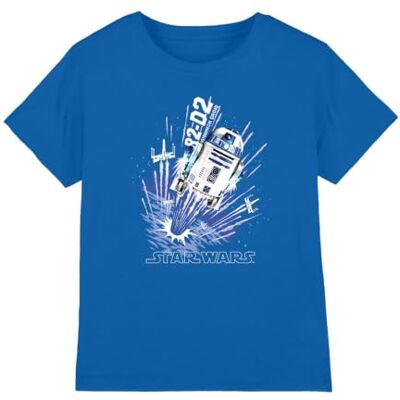 Star Wars Blast Off R2D2 T-shirt unisexe pour enfant, bleu roi, 12-13 ans, bleu marine, 12-13 ans Star Wars Blast Off R2D2 T-shirt unisexe pour enfant, bleu roi, 12-13 ans, bleu marine, 12-13 ans