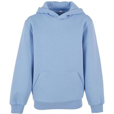 Build Your Brand Sweat à capuche moelleux pour enfant, sweat à capuche moelleux pour garçons et filles, tailles 110/116-158/164, Bleu poudré., 146-152 Build Your Brand Sweat à capuche moelleux pour enfant, sweat à capuche moelleux pour garçons et filles, tailles 110/116-158/164, Bleu poudré., 146-152