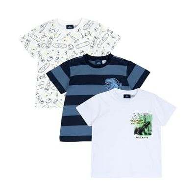 Chicco Set 3 Pz T.shirt M/C Ensemble de t-shirt pour bébés et bambins Bébé garçon (lot de 3) Chicco Set 3 Pz T.shirt M/C Ensemble de t-shirt pour bébés et bambins Bébé garçon (lot de 3)