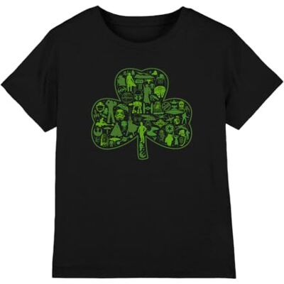 Star Wars St Patrick's Day Clover Icons T-shirt unisexe pour enfants, noir, 5-6 ans, Noir, 5-6 ans Star Wars St Patrick's Day Clover Icons T-shirt unisexe pour enfants, noir, 5-6 ans, Noir, 5-6 ans