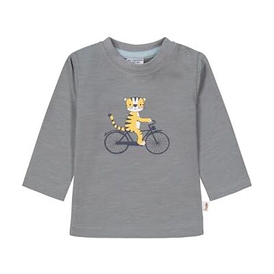 SALT AND PEPPER Baby Jungen Longsleeve Mit Löwen Print Aus Slub Jersey Pull-over Mixte SALT AND PEPPER Baby Jungen Longsleeve Mit Löwen Print Aus Slub Jersey Pull-over Mixte