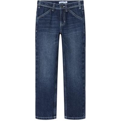 NAME IT Nkmryan 8099-Dm Noos Jean coupe droite pour garçon, Bleu foncé denim, 116 NAME IT Nkmryan 8099-Dm Noos Jean coupe droite pour garçon, Bleu foncé denim, 116