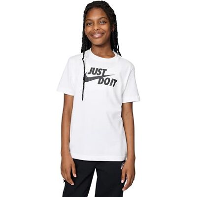 Nike - Just Do It - Blanc - XS - T-shirt Nike - Just Do It - Blanc - XS - T-shirt