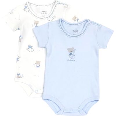 Chicco Set Due Body A Manica Corta Ensemble deux bodies à manches courtes Bébé garçon (lot de 1) Chicco Set Due Body A Manica Corta Ensemble deux bodies à manches courtes Bébé garçon (lot de 1)