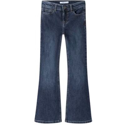 NAME IT Nkfpolly Jeans Bootcut 8809-Md Tb Nkfpolly Bootcut Jeans 8809-md Tb pour fille, Bleu foncé denim, 128 NAME IT Nkfpolly Jeans Bootcut 8809-Md Tb Nkfpolly Bootcut Jeans 8809-md Tb pour fille, Bleu foncé denim, 128