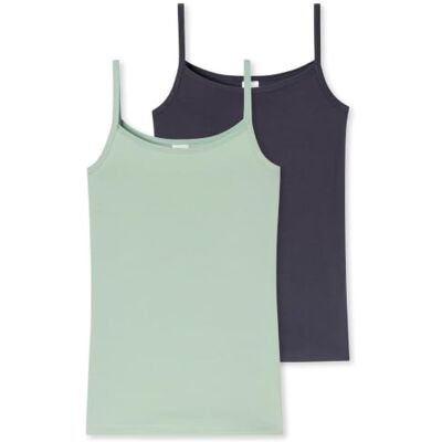 Schiesser Mädchen Teens 2pack Spaghetti Tops 95/5 Multipacks Größe 140 Bis 176 Tricot Fille (lot de 2) Schiesser Mädchen Teens 2pack Spaghetti Tops 95/5 Multipacks Größe 140 Bis 176 Tricot Fille (lot de 2)