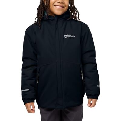 Jack Wolfskin BLOCKY JACKET K, Doudoune enfant unisexe, bleu nuit/bleu nuit Jack Wolfskin BLOCKY JACKET K, Doudoune enfant unisexe, bleu nuit/bleu nuit