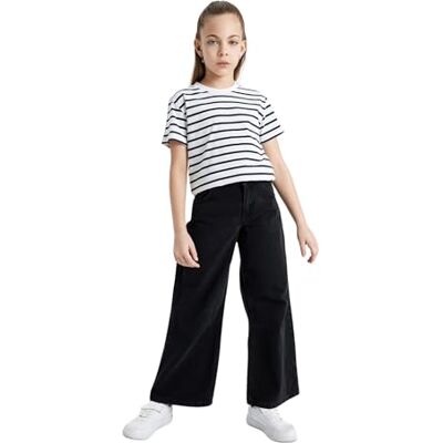 DeFacto Jean pour fille, Noir, 9-10 ans DeFacto Jean pour fille, Noir, 9-10 ans