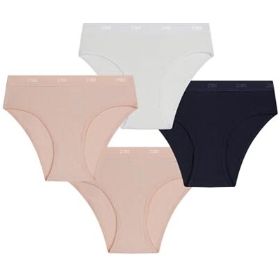 DIM Les Pockets Eco Coton X4 Culotte Fille (lot de 4) DIM Les Pockets Eco Coton X4 Culotte Fille (lot de 4)