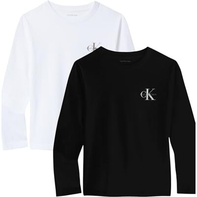 Calvin 2P Chest Mono LS T-Shirt IB0IB02255 Other Tops Noir (Ck Black/Bright White), 4 ans, Noir (Ck Black/Bright White), 4 ans Calvin 2P Chest Mono LS T-Shirt IB0IB02255 Other Tops Noir (Ck Black/Bright White), 4 ans, Noir (Ck Black/Bright White), 4 ans