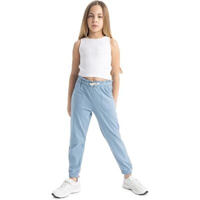 DeFacto Pantalon pour fille, bleu, 5-6 ans DeFacto Pantalon pour fille, bleu, 5-6 ans