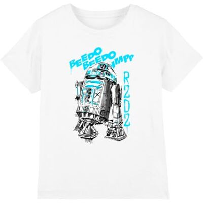 Star Wars R2D2 Graff T-shirt unisexe pour enfant, blanc, 12-13 ans, blanc, 12-13 ans Star Wars R2D2 Graff T-shirt unisexe pour enfant, blanc, 12-13 ans, blanc, 12-13 ans
