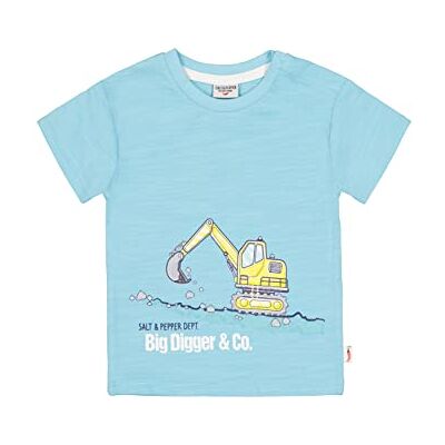 SALT AND PEPPER T-shirt pour Bébé Garçon avec Imprimé Excavatrice en Coton Biologique T-shirt Bébé garçon SALT AND PEPPER T-shirt pour Bébé Garçon avec Imprimé Excavatrice en Coton Biologique T-shirt Bébé garçon