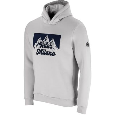 Inter Linea Xmas – Sweat de vacances d'hiver 25/26 enfant en coton avec impression de Noël et logo officiel du club, gris, 14 ans Inter Linea Xmas – Sweat de vacances d'hiver 25/26 enfant en coton avec impression de Noël et logo officiel du club, gris, 14 ans