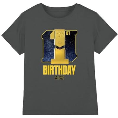 Star Wars C3PO T-shirt unisexe pour enfant Motif espace Gris anthracite 7-8 ans, charbon, 7-8 ans Star Wars C3PO T-shirt unisexe pour enfant Motif espace Gris anthracite 7-8 ans, charbon, 7-8 ans
