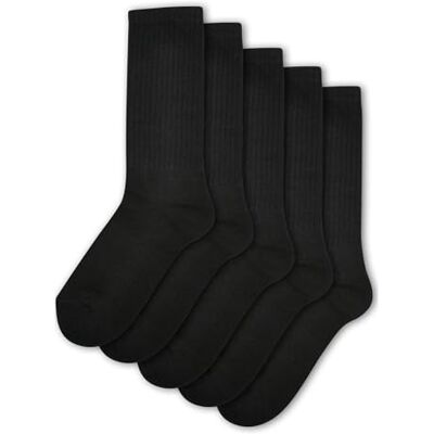 Urban Classics Chaussettes Sport pour Enfants 5-Pack - Noir Urban Classics Chaussettes Sport pour Enfants 5-Pack - Noir