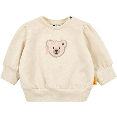 Steiff Sweat-shirt taille UE 62 crème au beurre, manches longues pour enfants, pull à manches longues, t-shirt basique idéal, confortable et doux, lavable en machine Steiff Sweat-shirt taille UE 62 crème au beurre, manches longues pour enfants, pull à manches longues, t-shirt basique idéal, confortable et doux, lavable en machine