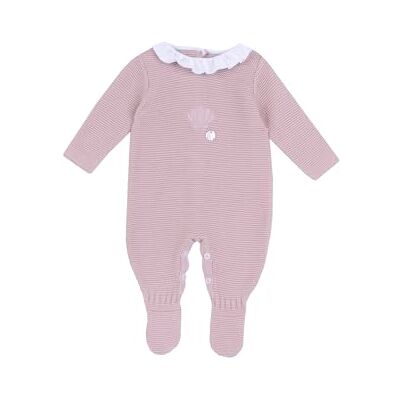 Chicco Combinaison en Tricot de Coton avec Pied, Rose moyen, 9 mesi Chicco Combinaison en Tricot de Coton avec Pied, Rose moyen, 9 mesi