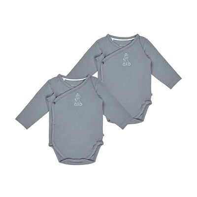 Sterntaler Baby Body Doppelpack Motiv Dino Rexi Ensemble de sous-vêtements pour bébés et enfants, gris/bleu, Einheitsgröße (pack de 2) Unisexe-enfants Sterntaler Baby Body Doppelpack Motiv Dino Rexi Ensemble de sous-vêtements pour bébés et enfants, gris/bleu, Einheitsgröße (pack de 2) Unisexe-enfants