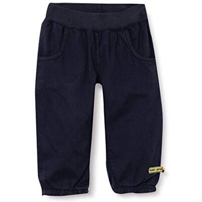 loud + proud Gewebte Hose, Gots Zertifiziert Pantalons Mixte Enfant, Bleu Marine, 62-68 loud + proud Gewebte Hose, Gots Zertifiziert Pantalons Mixte Enfant, Bleu Marine, 62-68