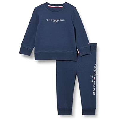 Tommy Hilfiger Baby Essential Crewsuit Kn0kn01485 Ensemble pour bébé : Mixte enfant Tommy Hilfiger Baby Essential Crewsuit Kn0kn01485 Ensemble pour bébé : Mixte enfant