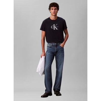 Calvin T-shirt Ss Hero Monologo 20S LV04RB862GCEF002, Saphir foncé, S Calvin T-shirt Ss Hero Monologo 20S LV04RB862GCEF002, Saphir foncé, S