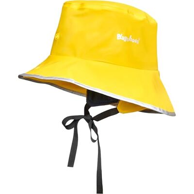 Playshoes Chapeau de pluie unisexe du Sud-Ouest, Doublure polaire jaune, 48-52 Playshoes Chapeau de pluie unisexe du Sud-Ouest, Doublure polaire jaune, 48-52