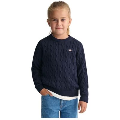 GANT Cotton Cable Shield Crew Pull-over Enfant Unisexe GANT Cotton Cable Shield Crew Pull-over Enfant Unisexe