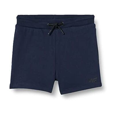 4F JUNIOR Shorts CAS pour enfants, Bleu marine, 128 4F JUNIOR Shorts CAS pour enfants, Bleu marine, 128
