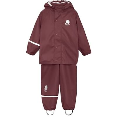 CeLaVi Basic PU Rain Set Blouson de Pluie, Rose/Marron, 110 Mixte Enfant CeLaVi Basic PU Rain Set Blouson de Pluie, Rose/Marron, 110 Mixte Enfant