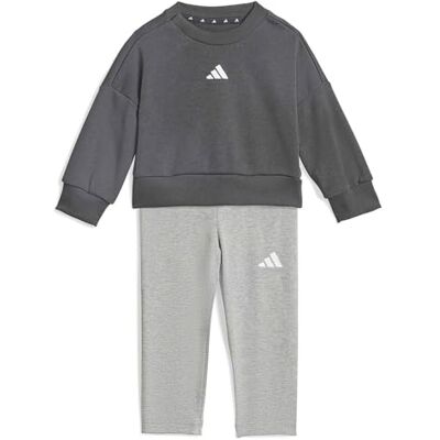 adidas unisex bebis SEASONALS SWEAT SET, grey six/white, 3-6 Months adidas unisex bebis SEASONALS SWEAT SET, grey six/white, 3-6 Months