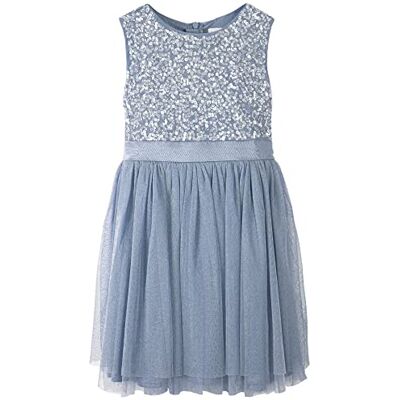 Maya Deluxe Robe Midi pour Filles avec Paillettes et Nœud Ceinture Robe Fille (lot de 1) Maya Deluxe Robe Midi pour Filles avec Paillettes et Nœud Ceinture Robe Fille (lot de 1)