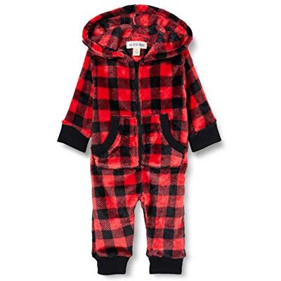 Little Blue House Hatley by Hooded Fuzzy Fleece Family Jumpuits Grenouillère, Red (Infant Jumpsuit-Plaid), XX-Small (Size: 18-24 Months) Femme Little Blue House Hatley by Hooded Fuzzy Fleece Family Jumpuits Grenouillère, Red (Infant Jumpsuit-Plaid), XX-Small (Size: 18-24 Months) Femme