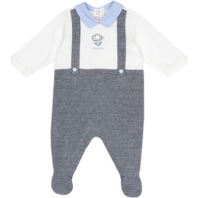 Chicco Grenouillère avec ouverture patello en coton, adaptée à la saison automnale pour bébé et bébé unisexe, gris, 9 mesi Chicco Grenouillère avec ouverture patello en coton, adaptée à la saison automnale pour bébé et bébé unisexe, gris, 9 mesi