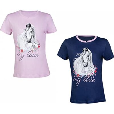 T-shirt à manches courtes HKM Horse Spirit pour enfants - Rose Pink - T-shirt d'équitation T-shirt à manches courtes HKM Horse Spirit pour enfants - Rose Pink - T-shirt d'équitation