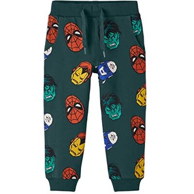NAME IT Nmmniks Marvel SWE Pants Bru Mar Pantalons Garçon, Sea Moss, 92 NAME IT Nmmniks Marvel SWE Pants Bru Mar Pantalons Garçon, Sea Moss, 92