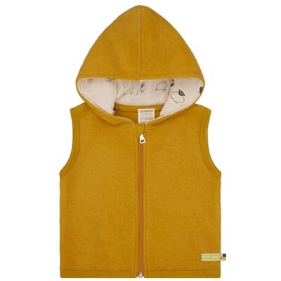 loud + proud Wollfleece mit Kapuze, Gots Zertifiziert Gilet polaire en laine Mixte enfant loud + proud Wollfleece mit Kapuze, Gots Zertifiziert Gilet polaire en laine Mixte enfant