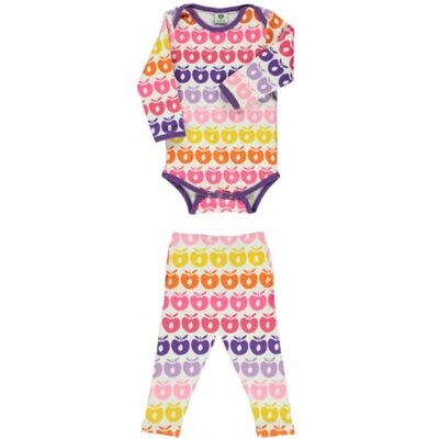 Småfolk Ensemble body pour bébé Ls & leggings, mini pommes rétro Costumes pour bébé et enfant Bébé fille Småfolk Ensemble body pour bébé Ls & leggings, mini pommes rétro Costumes pour bébé et enfant Bébé fille