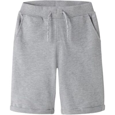 NAME IT Garçon Shorts Nkmvermo Short long Swe Unb F Noos, gris, 140 NAME IT Garçon Shorts Nkmvermo Short long Swe Unb F Noos, gris, 140
