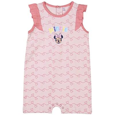 CERDÁ LIFE'S LITTLE MOMENTS Bébé Fille Bretelles Vêtements Coton 100% Fabriqué Grenouillère Manches Courtes par Minnie Mouse Licence officielle Disney, Rose, Normal, Rose, taille unique CERDÁ LIFE'S LITTLE MOMENTS Bébé Fille Bretelles Vêtements Coton 100% Fabriqué Grenouillère Manches Courtes par Minnie Mouse Licence officielle Disney, Rose, Normal, Rose, taille unique