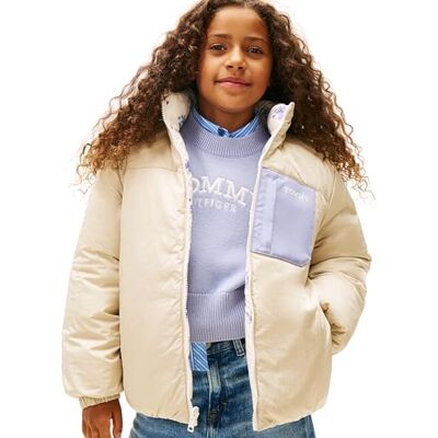 Tommy Hilfiger Flower Aop Reversible Puffer Kg0kg09050 Doudoune Fille Tommy Hilfiger Flower Aop Reversible Puffer Kg0kg09050 Doudoune Fille
