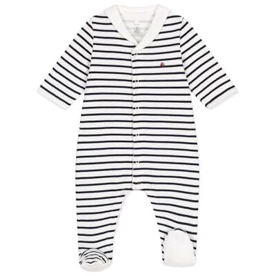 Petit Bateau Dormez bien Unisexe-Enfants, blanc/bleu, Prematuro Petit Bateau Dormez bien Unisexe-Enfants, blanc/bleu, Prematuro