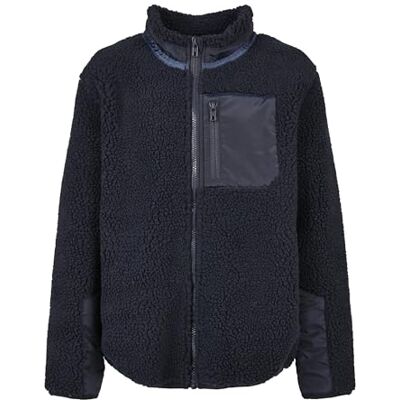 Urban Classics Boys Sherpa Jacket, Bleu Marine, 158/164 cm Fille Urban Classics Boys Sherpa Jacket, Bleu Marine, 158/164 cm Fille