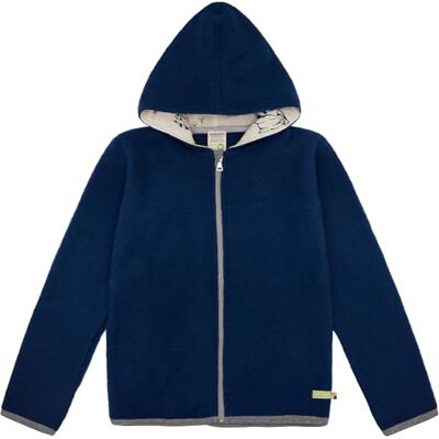 loud + proud Wollfleece mit Kapuze, Gots Zertifiziert Veste polaire Enfant Unisexe loud + proud Wollfleece mit Kapuze, Gots Zertifiziert Veste polaire Enfant Unisexe
