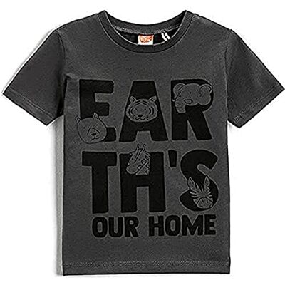 Koton Printed Short Sleeve T-shirt Cotton T-shirt Bébé garçon Koton Printed Short Sleeve T-shirt Cotton T-shirt Bébé garçon