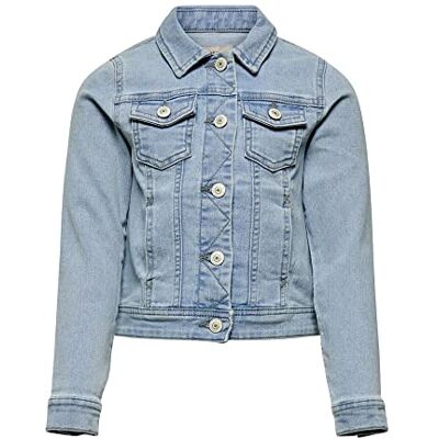 KIDS ONLY ONLY Konsara Light Blue DNM Jacket Noos Mixte Enfant, Bleu jeans clair, 134 KIDS ONLY ONLY Konsara Light Blue DNM Jacket Noos Mixte Enfant, Bleu jeans clair, 134