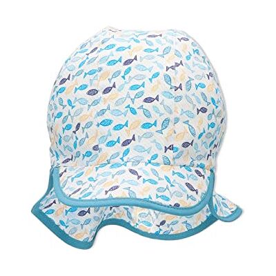 Sterntaler Schirmmütze mit Nackenschutz Fischlis Chapeau de Soleil, Blanc, 49 Fille Sterntaler Schirmmütze mit Nackenschutz Fischlis Chapeau de Soleil, Blanc, 49 Fille