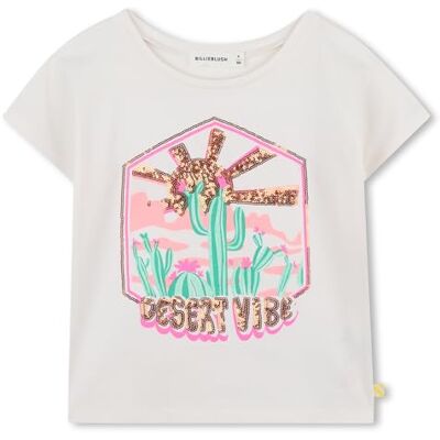 Billieblush U21422 T-shirt pour fille, Blanc, 6 ans Billieblush U21422 T-shirt pour fille, Blanc, 6 ans
