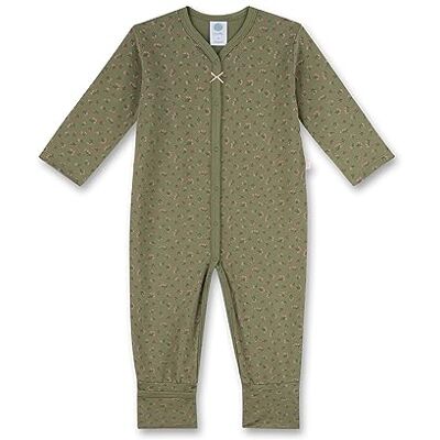 Sanetta Combinaison fille verte Barboteuse pratique et confortable en coton bio pour fille combinaison bébé, vert, 92 Sanetta Combinaison fille verte Barboteuse pratique et confortable en coton bio pour fille combinaison bébé, vert, 92